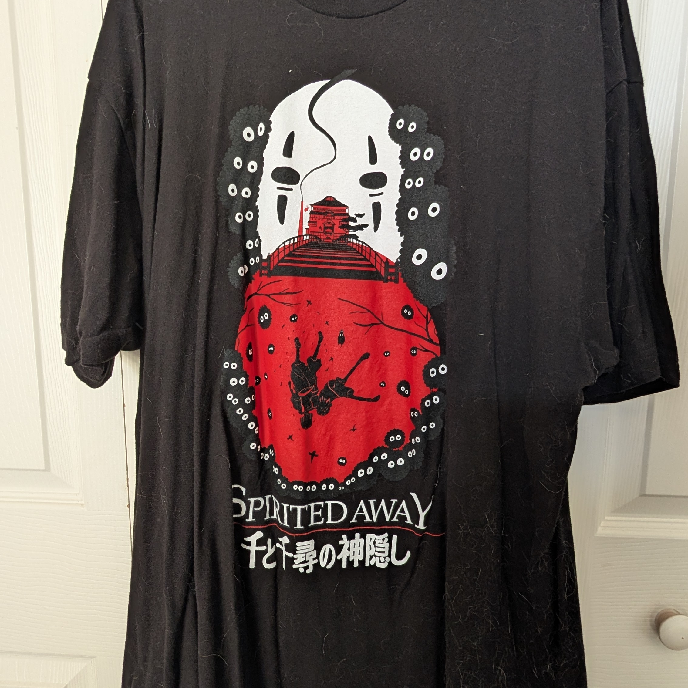 Black Spirited Away Graphic T-Shirt